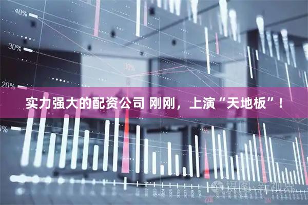 实力强大的配资公司 刚刚，上演“天地板”！